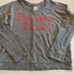 Sundry live your dream sz 2 sweatshirt